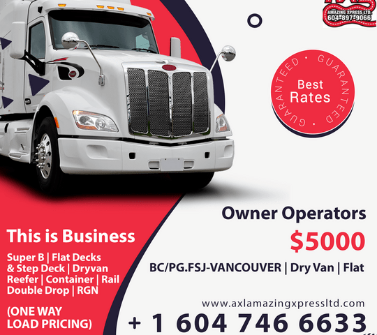 Owner operators axl amazing xpress packages