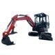 4 ton zero turn Excavator hydraulic thumb & swing boom 1