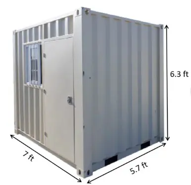 7ft Small Cubic Shipping Container