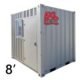 8ft Small Cubic Shipping Container
