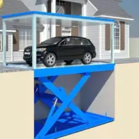 Double deck underground home garage parking lift hydraulic car scissor lift (DDSL3T)