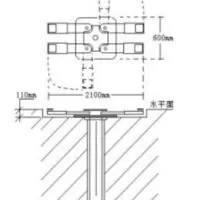 In-ground single post car lift – X shape