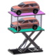 Double deck underground home garage parking lift hydraulic car scissor lift (DDSL3T)